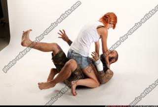 Couple With Edgar Choke Pose